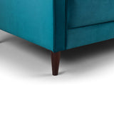 Harper Sofa Plush Teal 4 Seater (7023589523520)