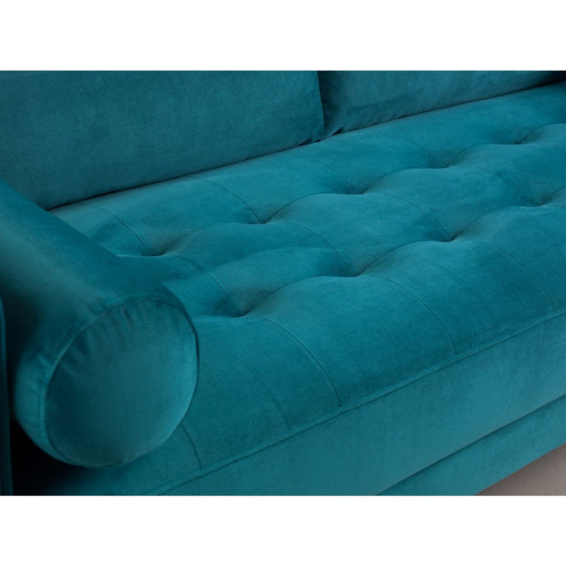 Harper Sofa Plush Teal 4 Seater (7023589523520)