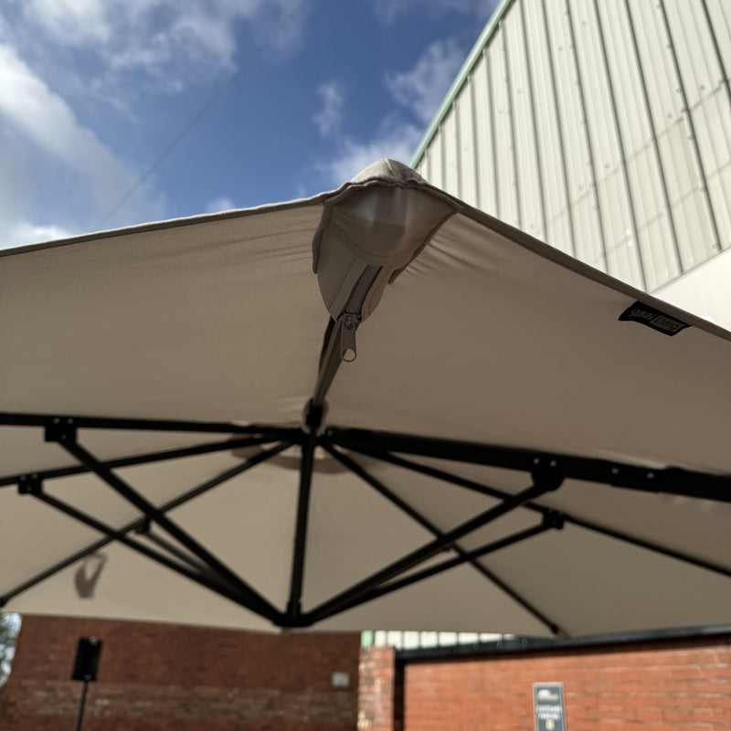 Atlas Natural Rotating Cantilever Parasol 2.4m x 3.3m (BASE INCLUDED) (7016504655936)