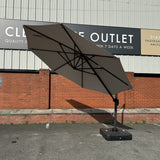 Atlas Natural Rotating Cantilever Parasol 2.4m x 3.3m (BASE INCLUDED) (7016504655936)