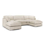 Inga Sofa Beige U Shape Corner (7023831253056)