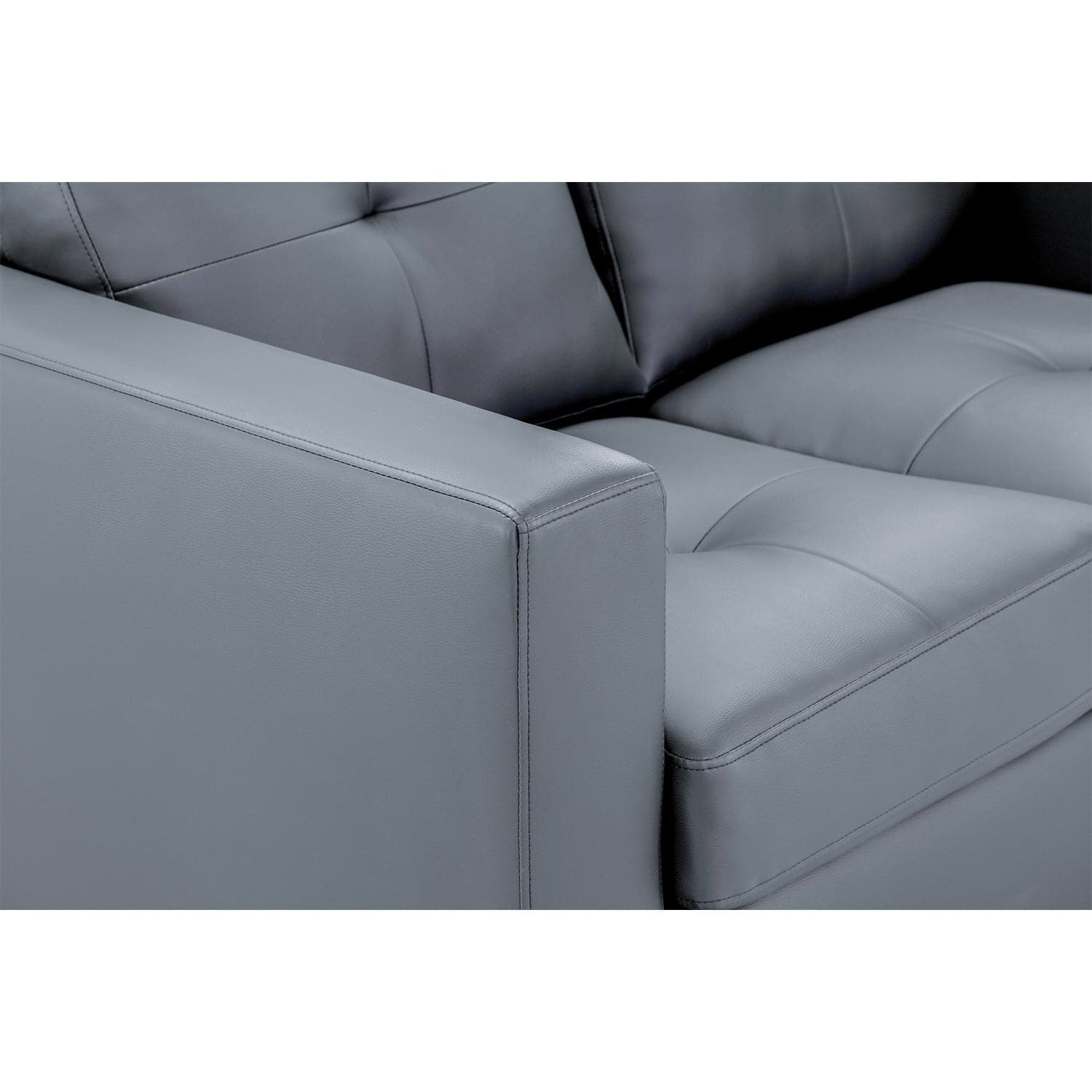 Jerry Sofa Grey 3 Seater (7023855730752)