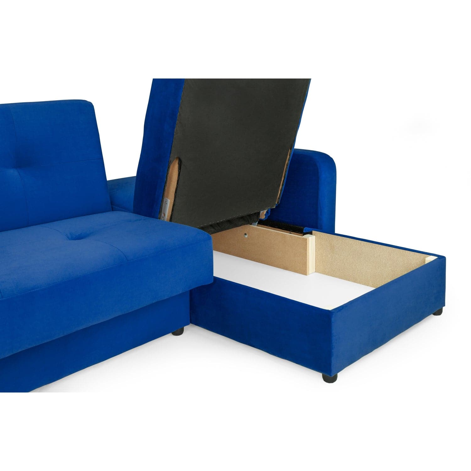 Kair Sofabed Plush Blue Universal Corner (7023887450176)