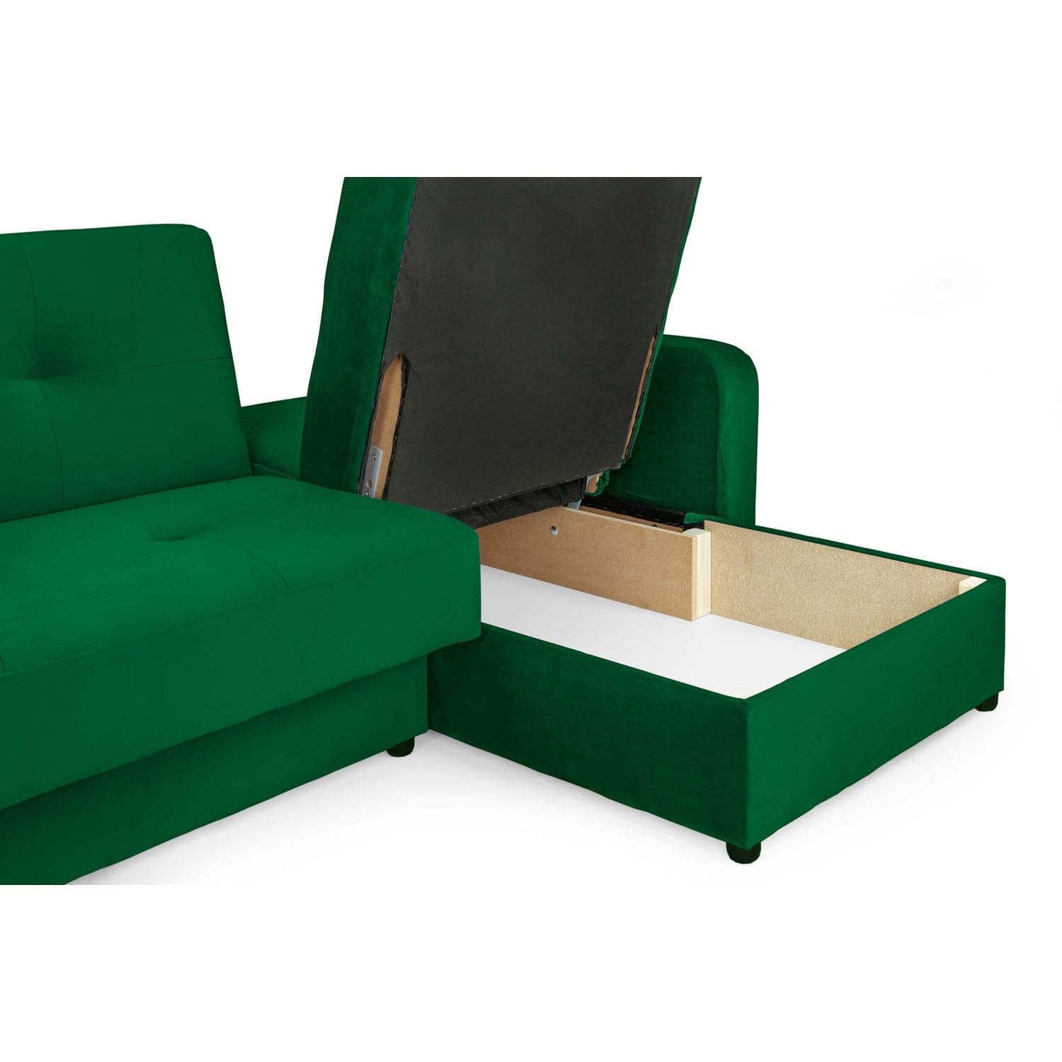 Kair Sofabed Plush Green Universal Corner (7023889317952)