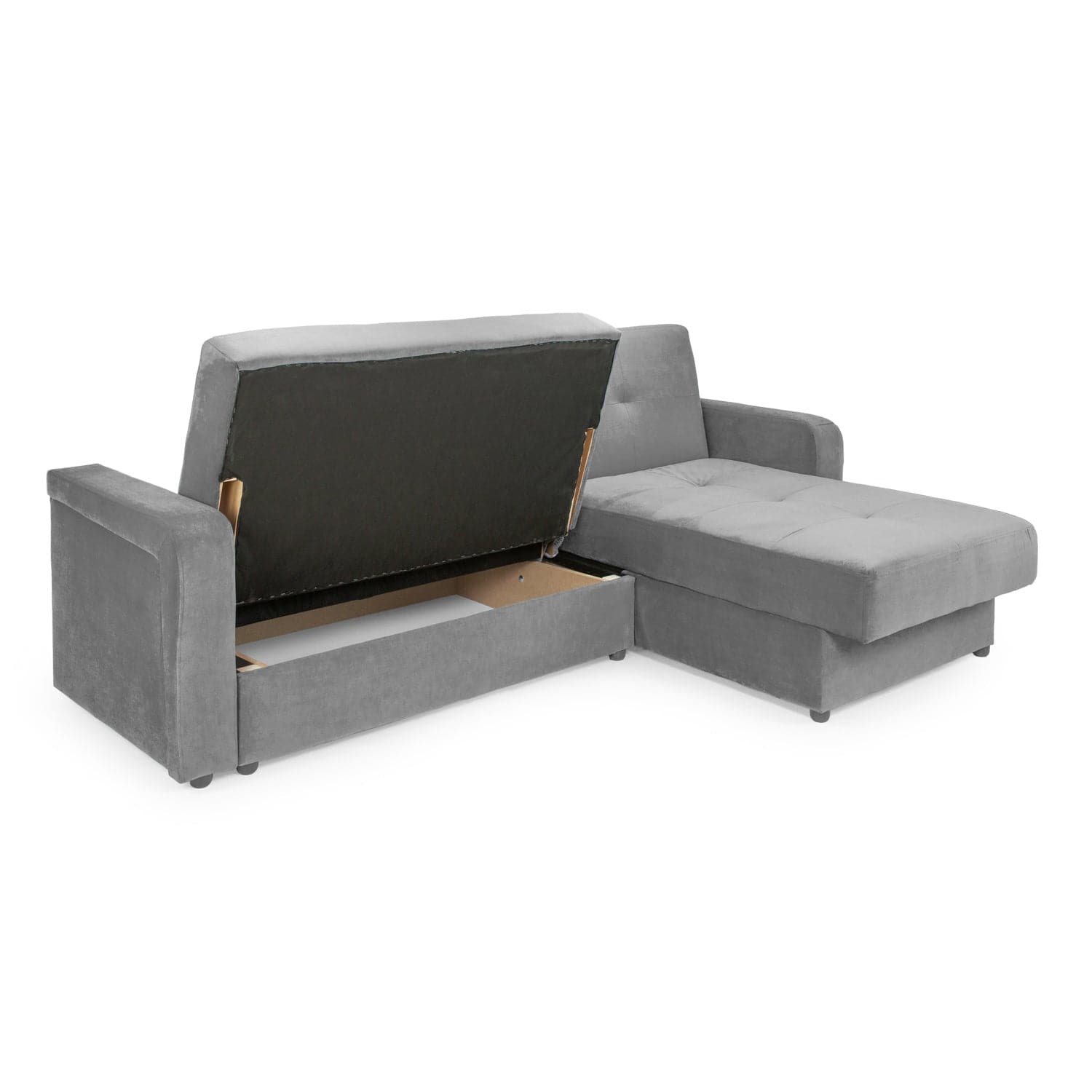 Kair Sofabed Plush Grey Universal Corner (7023888957504)