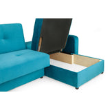 Kair Sofabed Plush Teal Universal Corner (7023888236608)