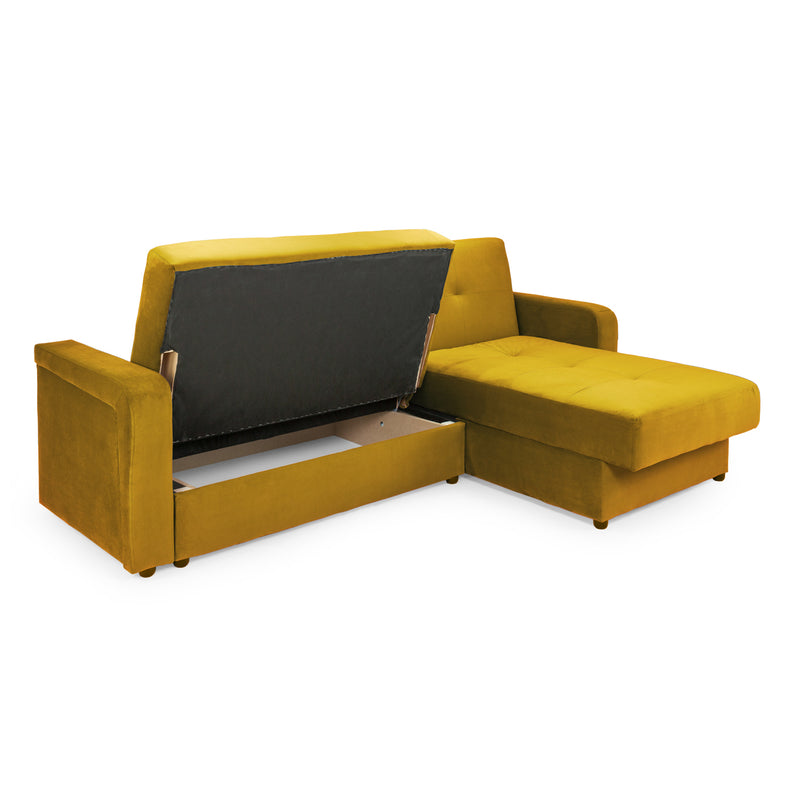 Kair Sofabed Plush Yellow Universal Corner (7023889645632)