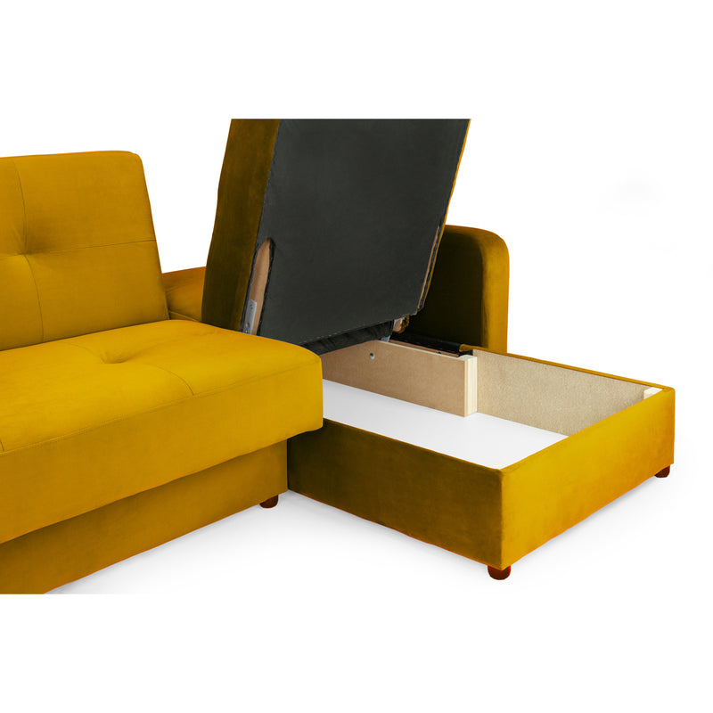 Kair Sofabed Plush Yellow Universal Corner (7023889645632)