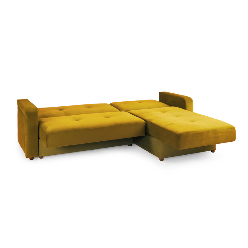 Kair Sofabed Plush Yellow Universal Corner (7023889645632)