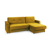 Kair Sofabed Plush Yellow Universal Corner (7023889645632)