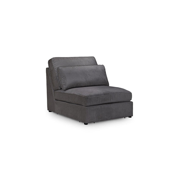 Kiana Modular Sofa Grey Armless Piece (7024761045056)