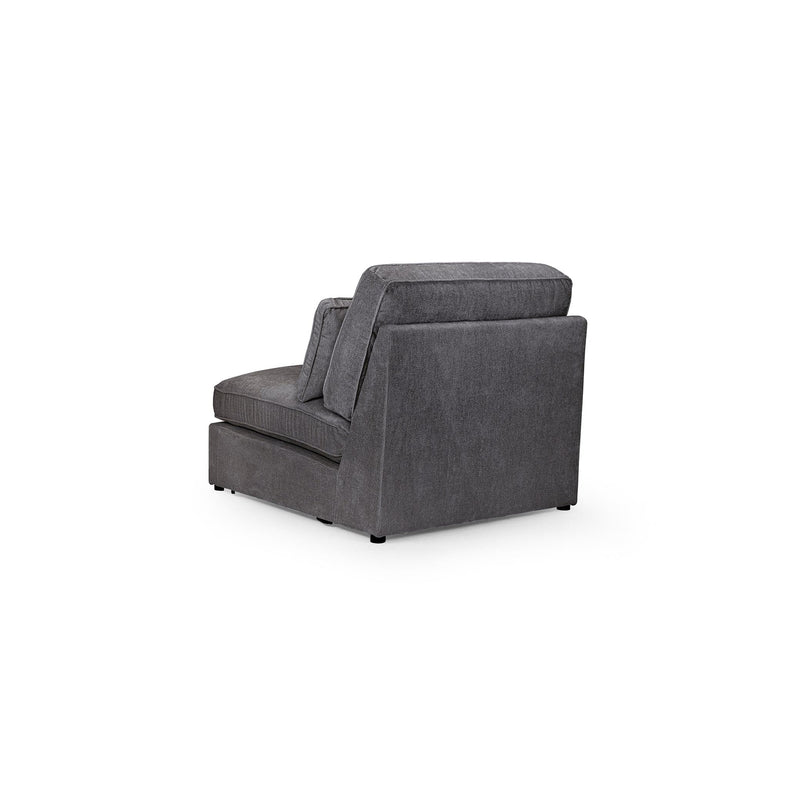 Kiana Modular Sofa Grey Armless Piece (7024761045056)