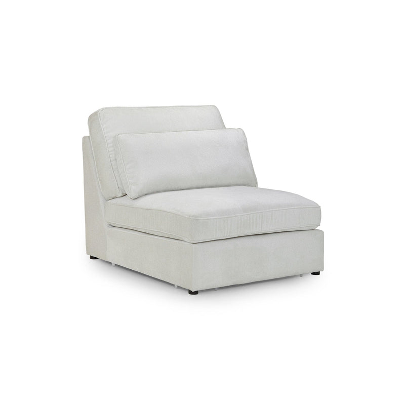 Kiana Modular Sofa Ivory Armless Piece (7024666673216) (14699506762106)