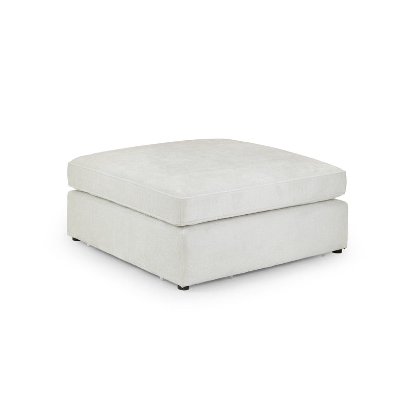 Kiana Modular Sofa Ivory Footstool (7024675749952)