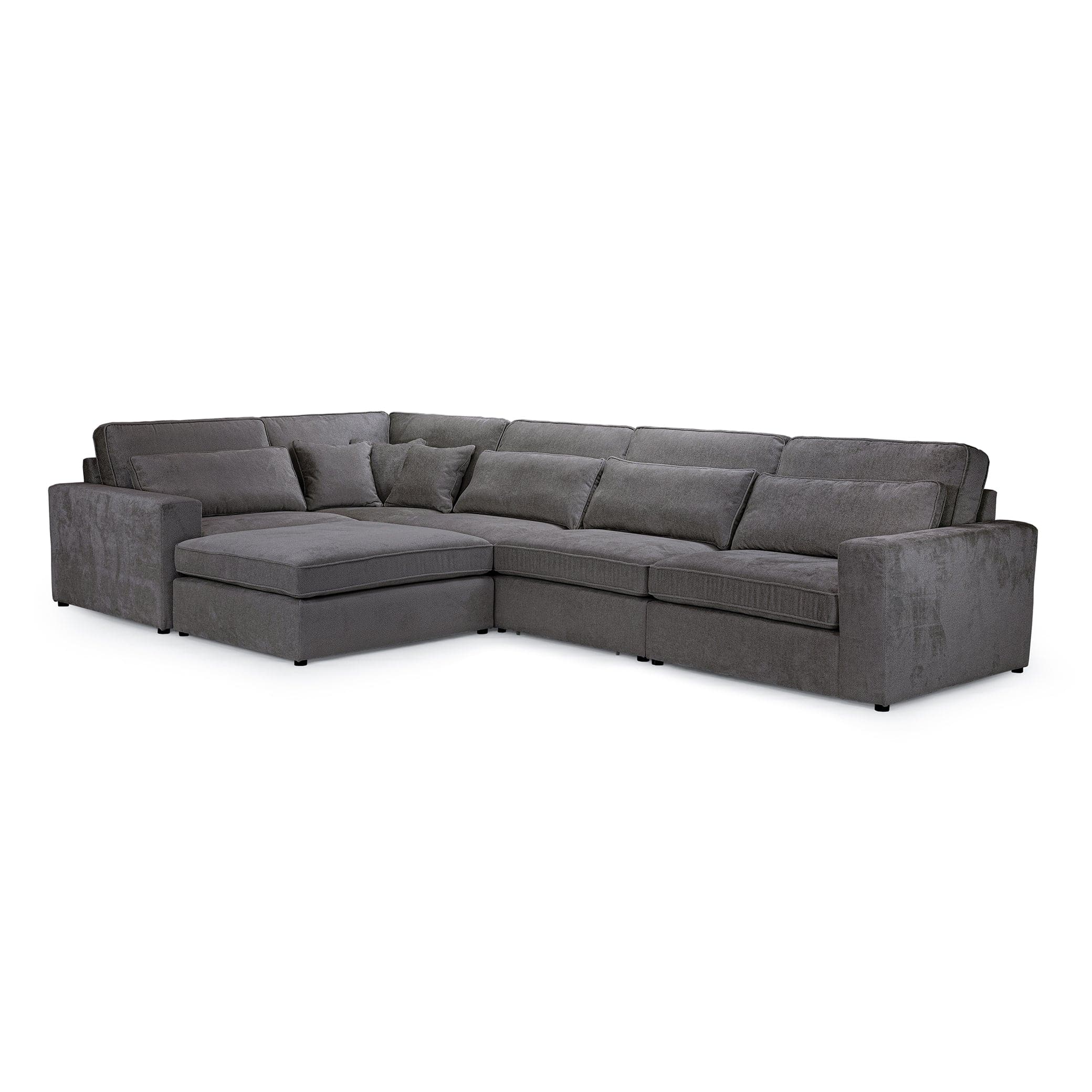 Kiana Modular Sofa Grey Left Hand Facing Corner (7024786833472)