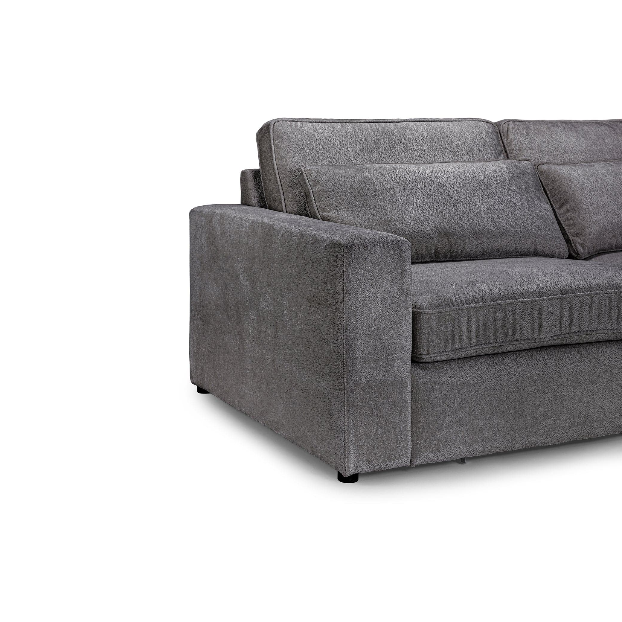 Kiana Modular Sofa Grey Right Hand Facing Corner (7024779362368)