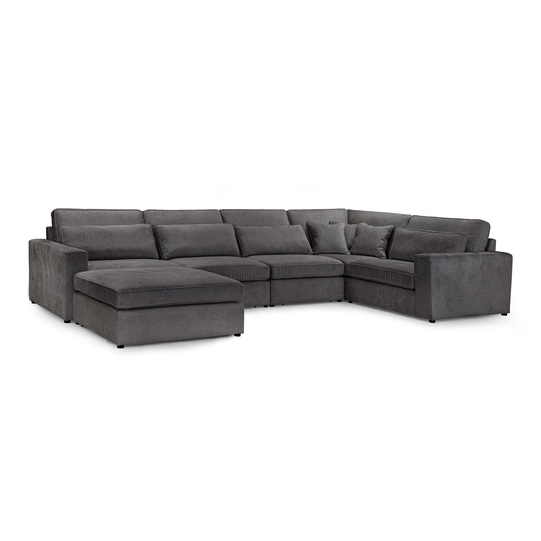 Kiana Modular Sofa Grey Right Hand Facing Corner (7024779362368)