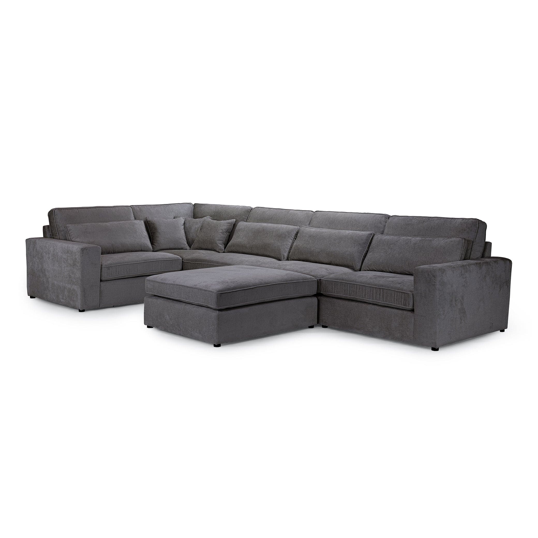 Kiana Modular Sofa Grey Left Hand Facing Corner (7024786833472)