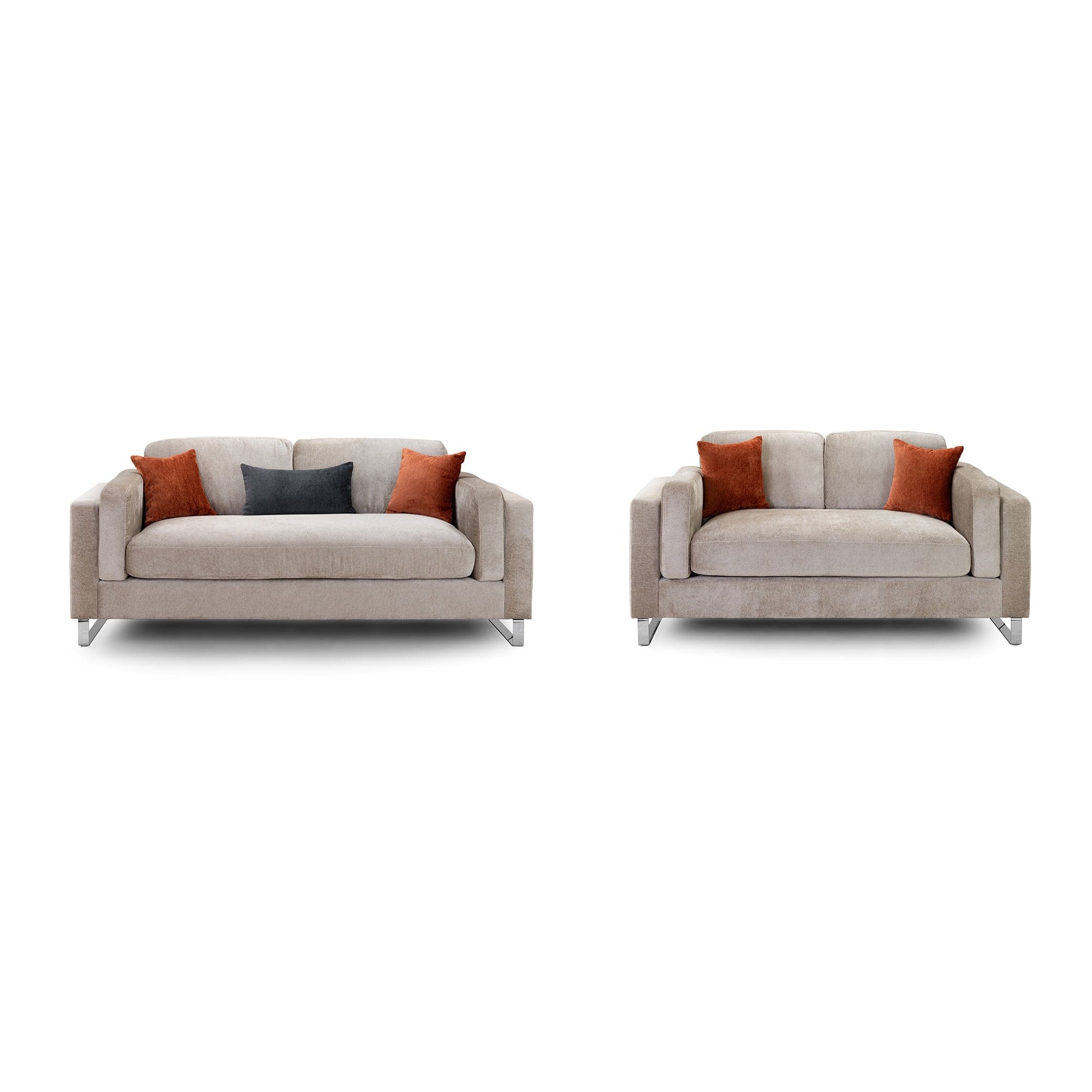 Kingston Sofa Beige 3+2 Set (7023944335424)