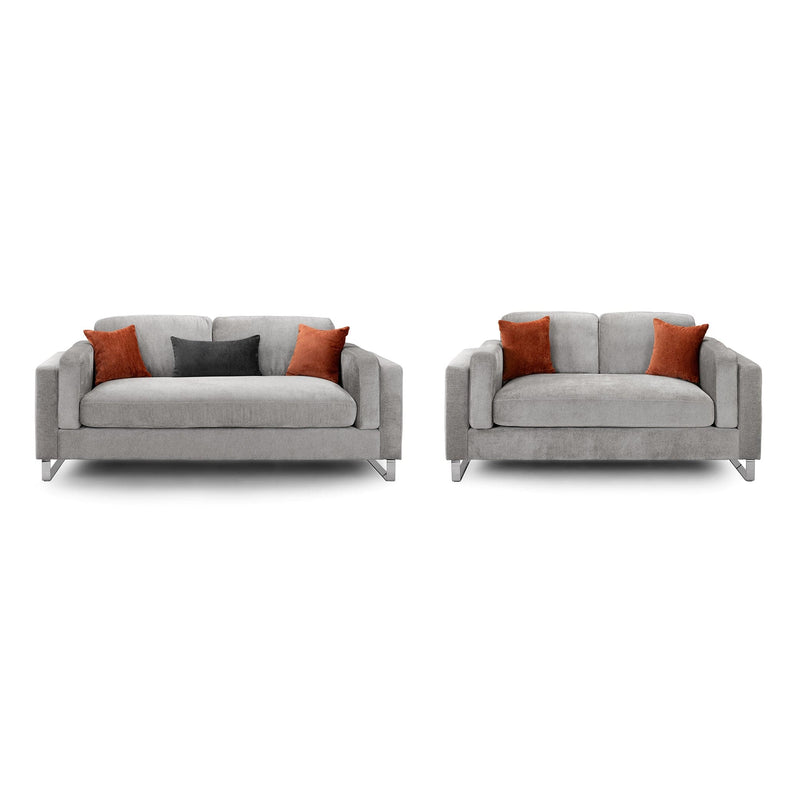 Kingston Sofa Grey 3+2 Set (7023939780672)