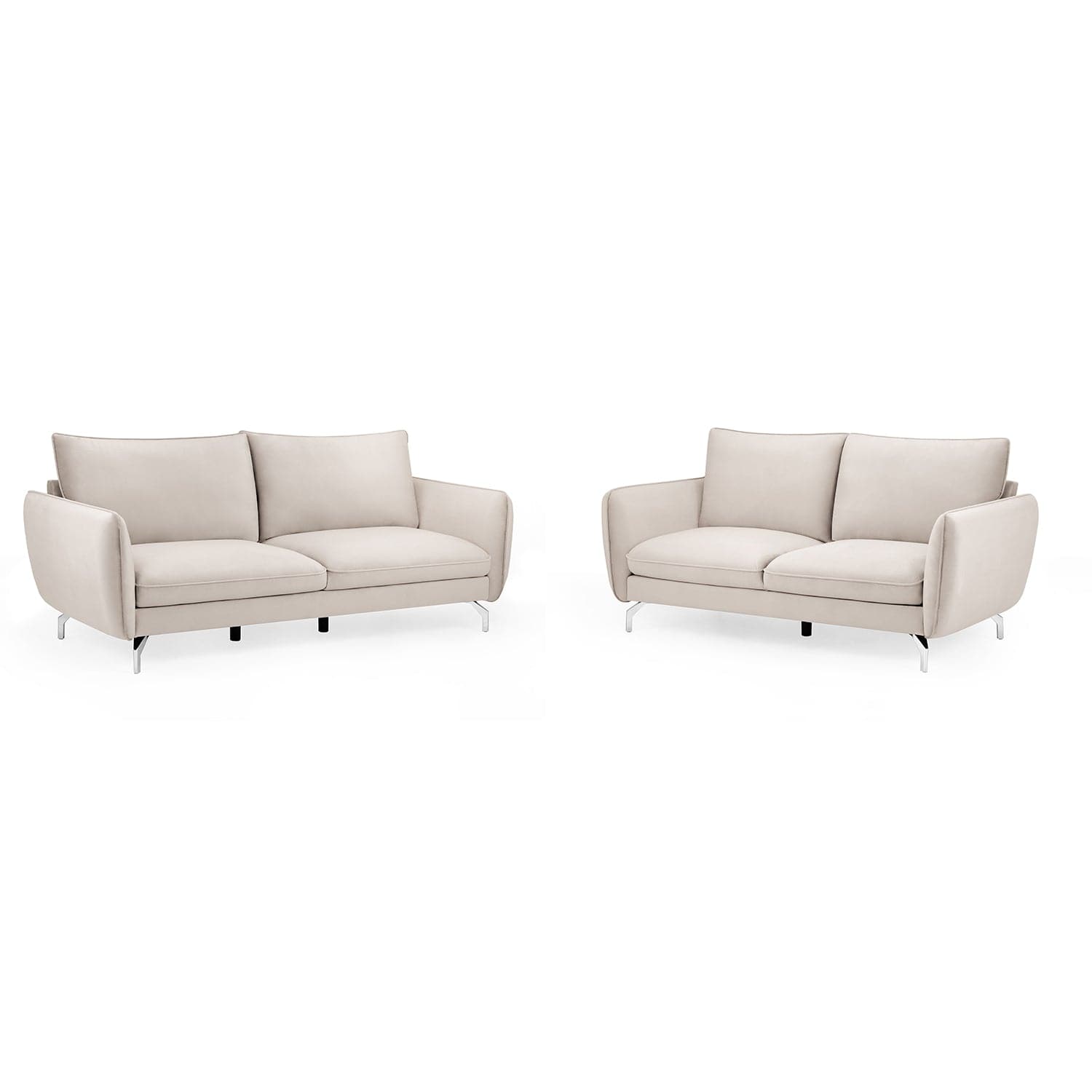 Lavard Sofa Plush Beige 3+2 Set (7023947513920)