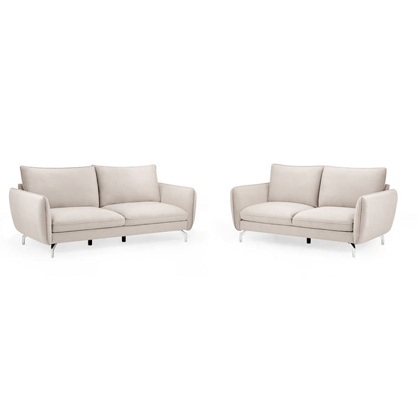 Lavard Sofa Plush Beige 3+2 Set (7023947513920)