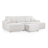 Leo Cinema Sofa Beige U Shape Corner (7023948464192)