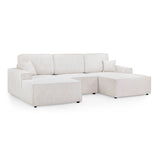 Leo Cinema Sofa Beige U Shape Corner (7023948464192)