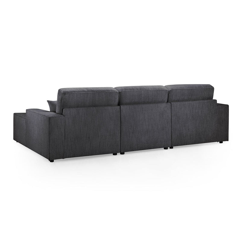 Leo Cinema Sofa Black U Shape Corner (7023948070976)