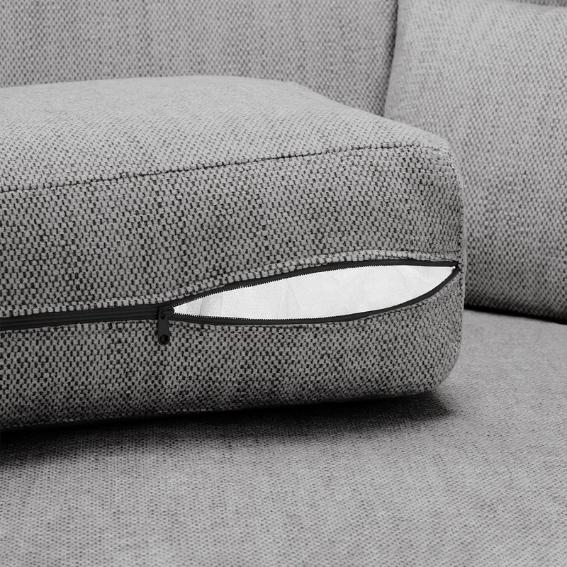 Leo Cinema Sofa Grey U Shape Corner (7023948333120)