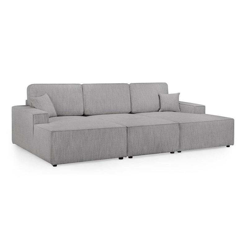 Leo Cinema Sofa Grey U Shape Corner (7023948333120)