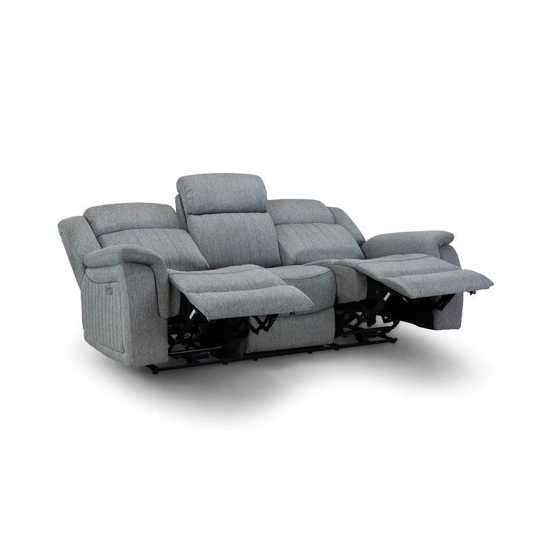 Linden Recliner Sofa Grey 3 Seater (7023948660800)