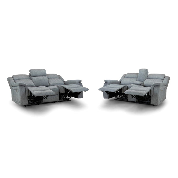 Linden Recliner Sofa Grey 3+2 Set (7023948595264)