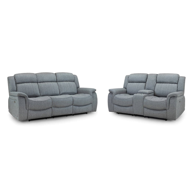 Linden Recliner Sofa Grey 3+2 Set (7023948595264)