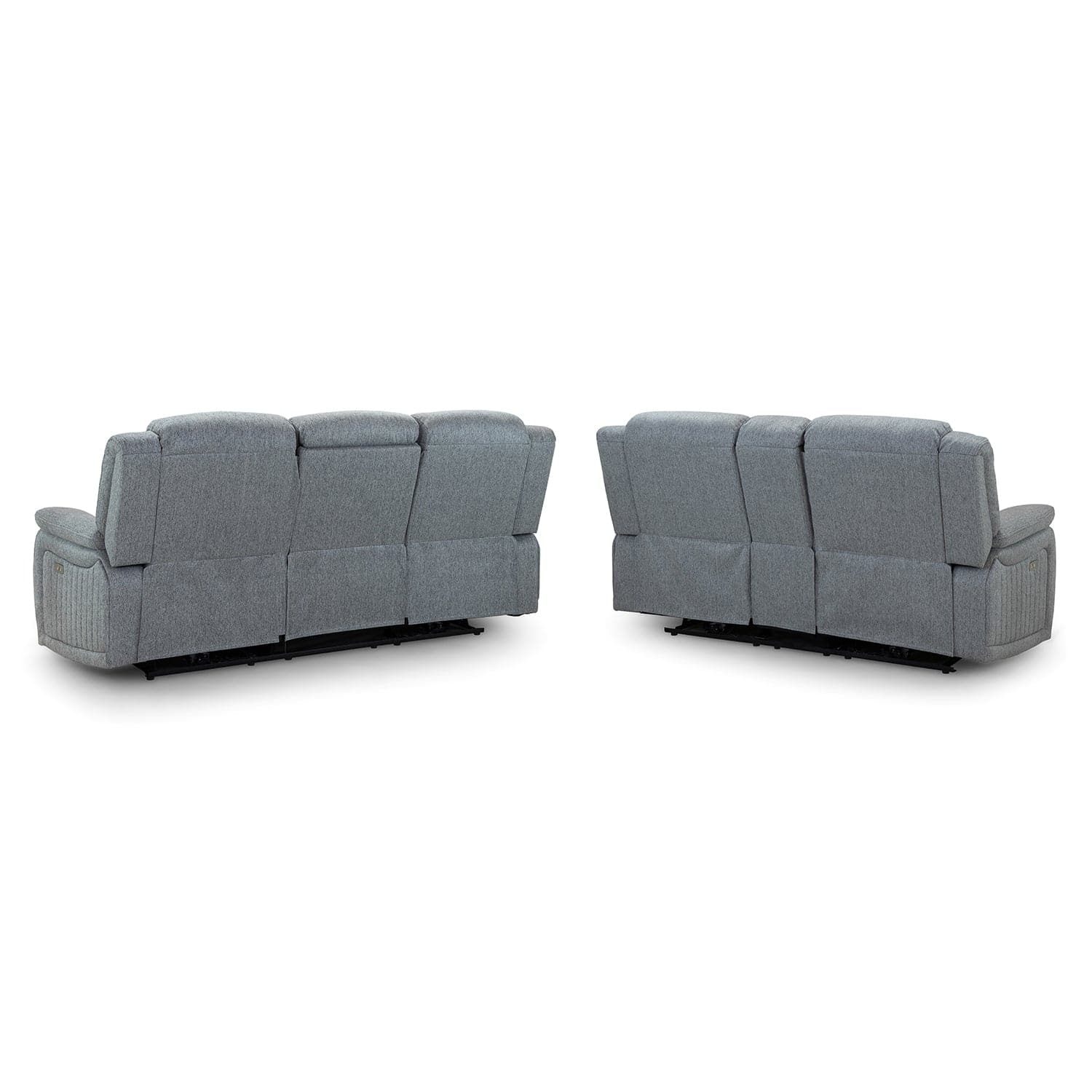 Linden Recliner Sofa Grey 3+2 Set (7023948595264)