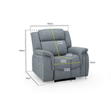 Linden Recliner Sofa Grey Armchair (7023949119552)