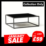 Lisbon Black Glass Coffee Table (6830594457664)