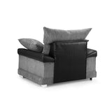 Logan Sofa Black/Grey Armchair (7024173482048)