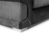 Logan Sofa Black/Grey 3+2 Set (7024172597312)