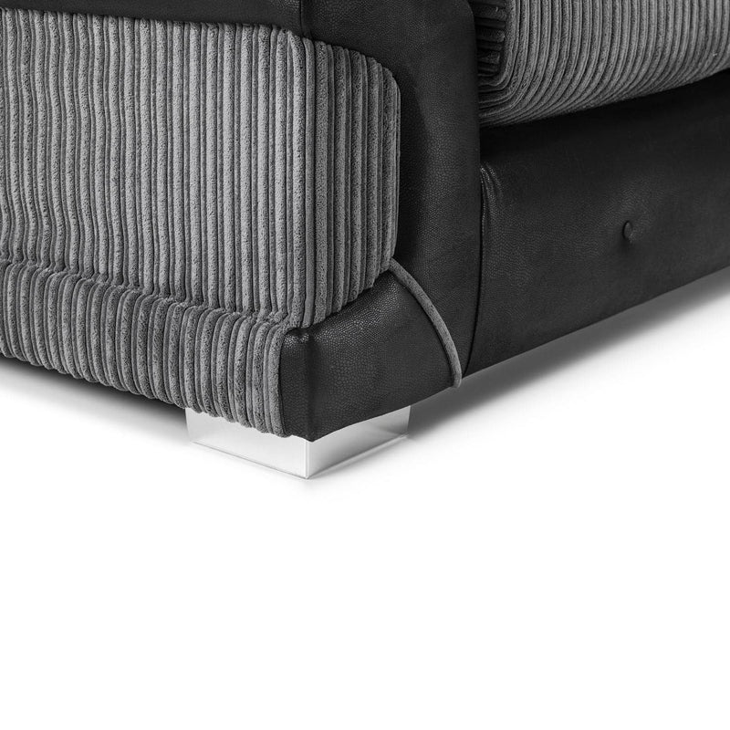 Logan Sofa Black/Grey Armchair (7024173482048)