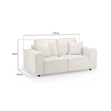 Mary Sofa Cream 2 Seater (7024246259776)