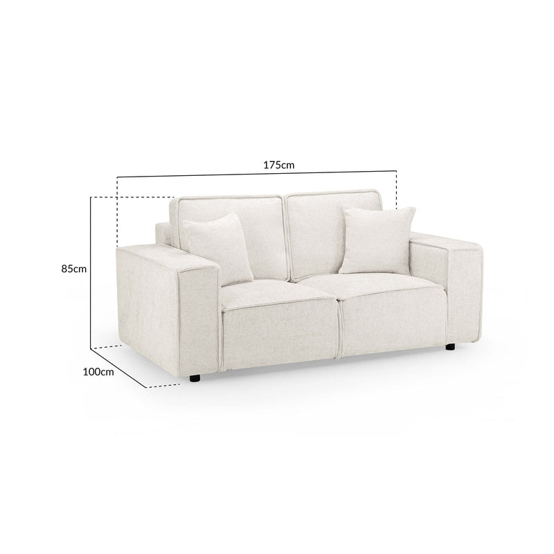 Mary Sofa Cream 2 Seater (7024246259776)