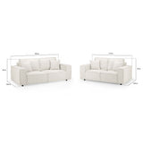 Mary Sofa Cream 3+2 Set (7024246030400)