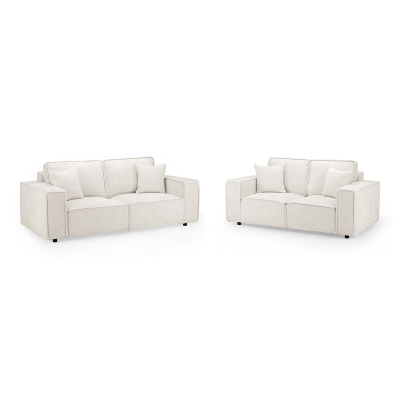 Mary Sofa Cream 3+2 Set (7024246030400)