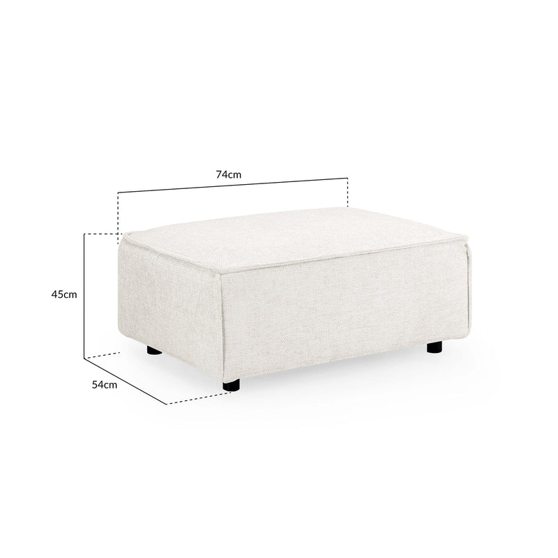 Mary Sofa Cream Footstool (7024246423616)