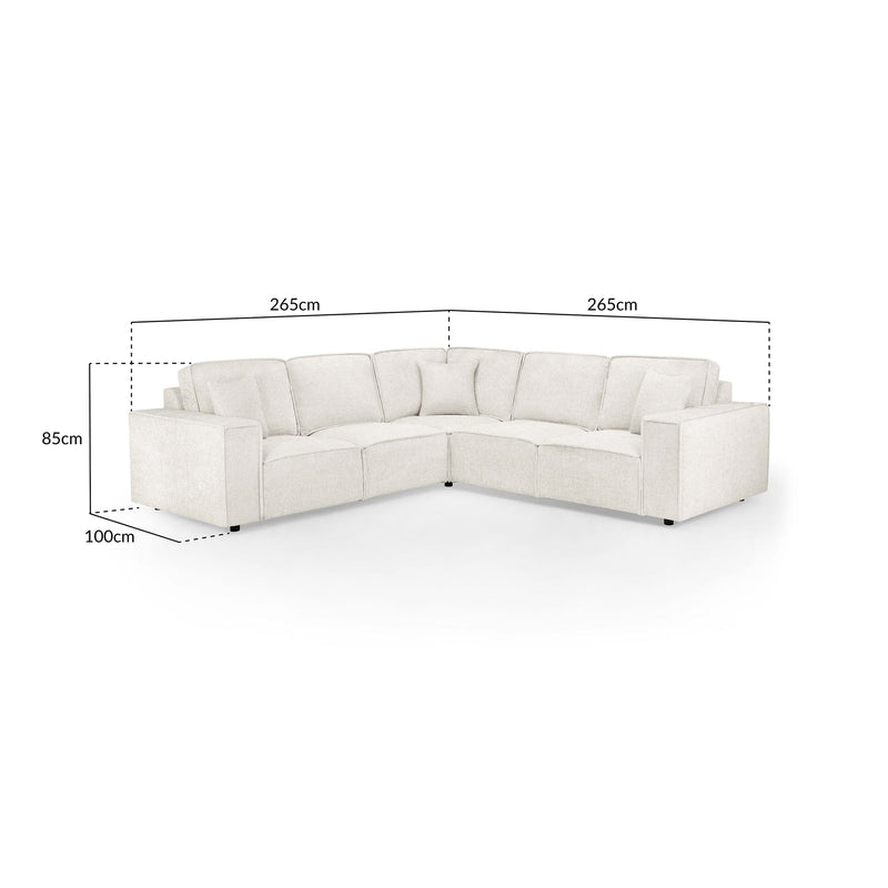 Mary Sofa Cream Large Corner (7024245899328)