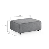 Mary Sofa Slate Footstool (7024246456384)