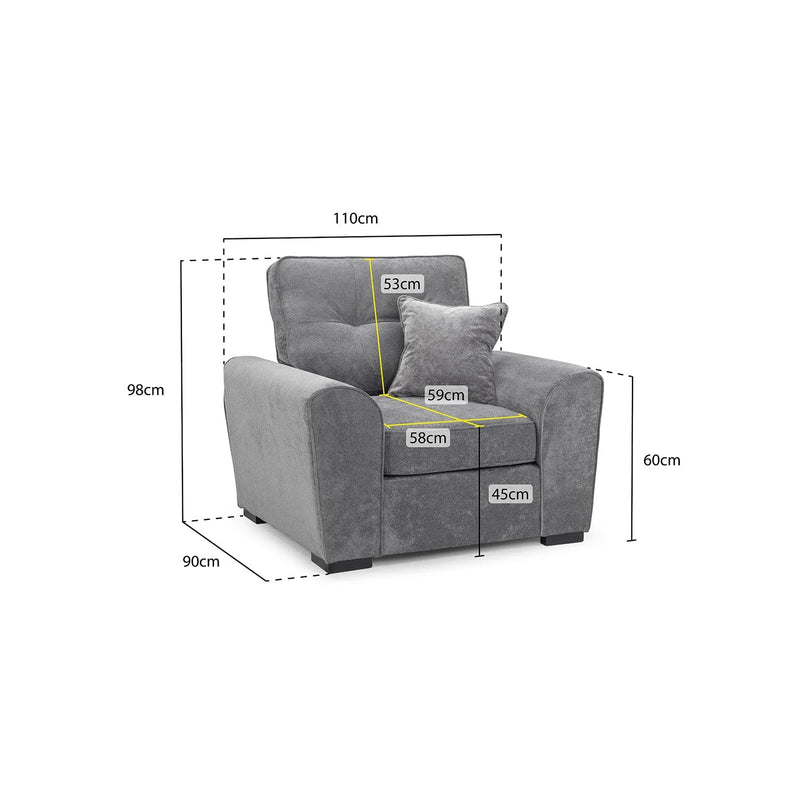 Maxwell Sofa Grey Armchair (7024249864256)