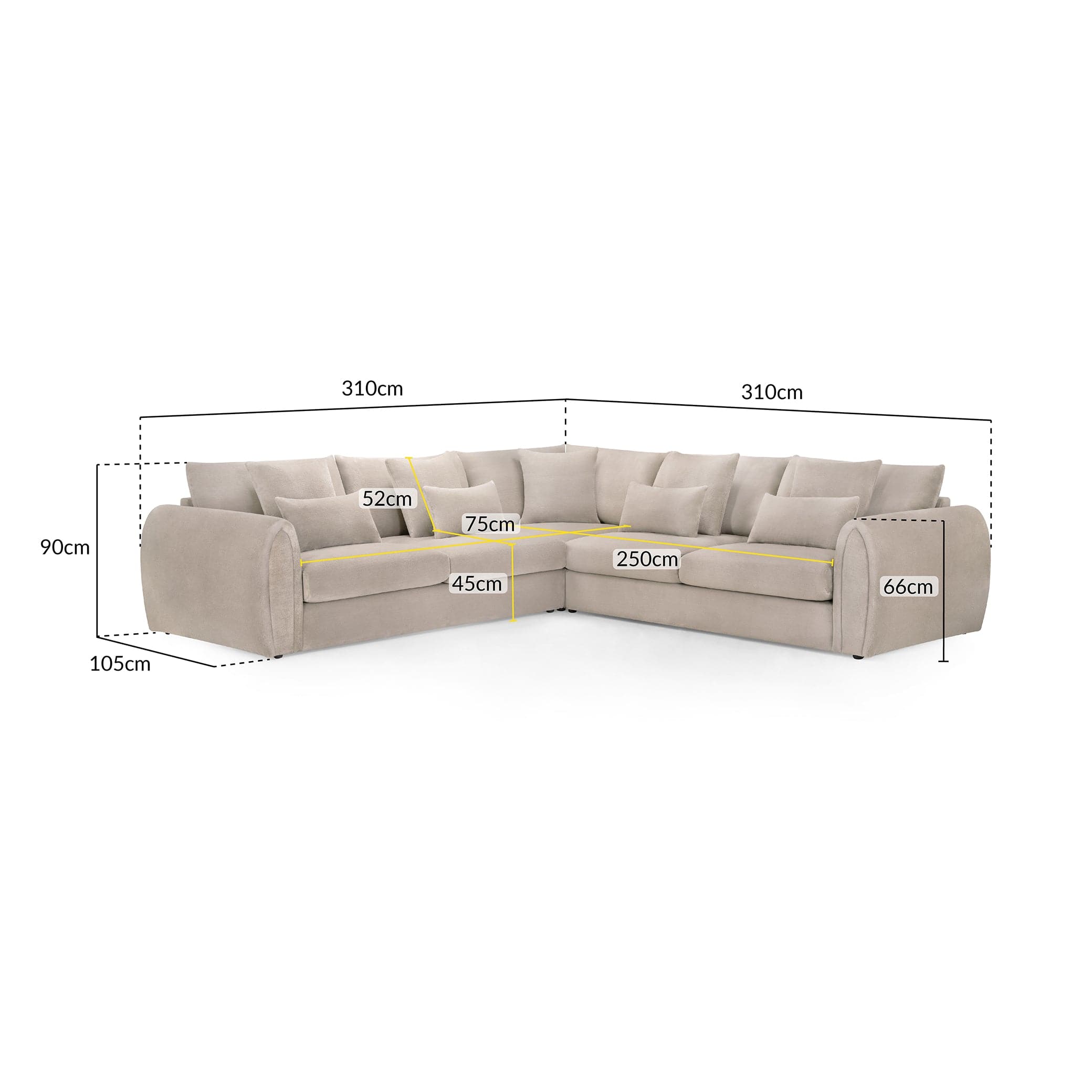 Mirabel Sofa Mocha Large Corner (7024882253888)