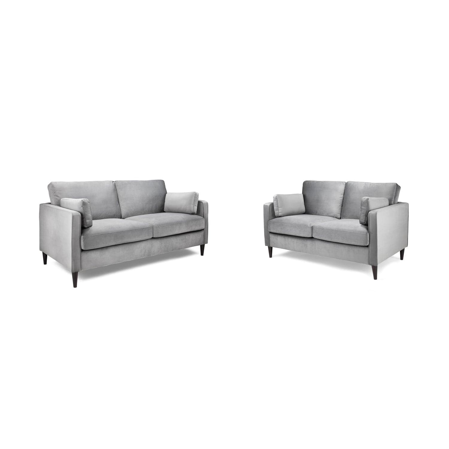 Munich Sofa Plush Grey 3+2 Set (7024897720384)